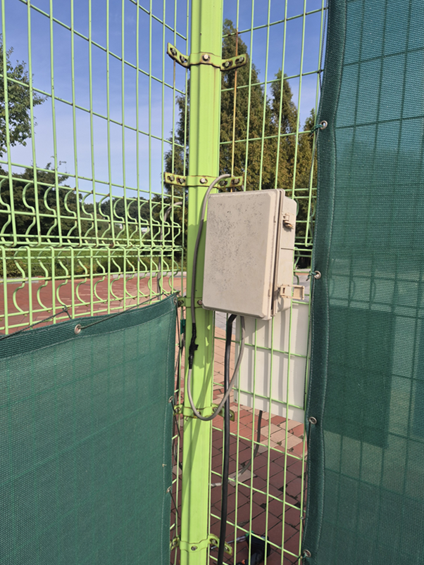 구리왕숙체육공원 테니스장 1번 코트 전기 하이박스 교체, 축구장 정비 작업(2025. 9...