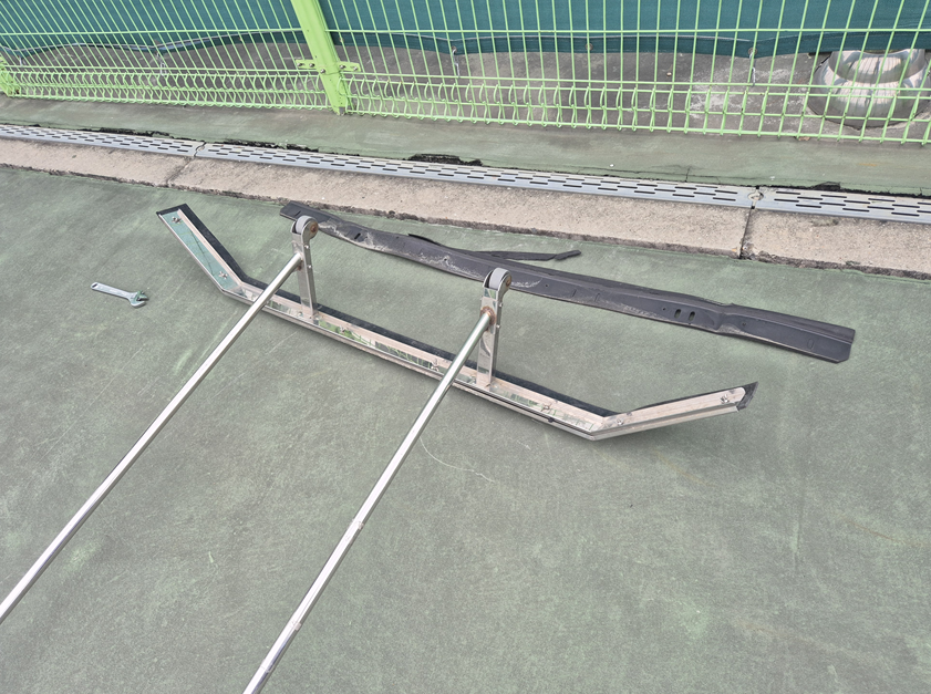 구리왕숙체육공원 하트코트 물밀대 고무패드 교체(2025.9.9)