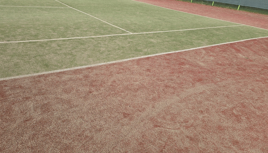 구리시립테니스장 브러시 작업(2025. 10. 23., 10. 29.)