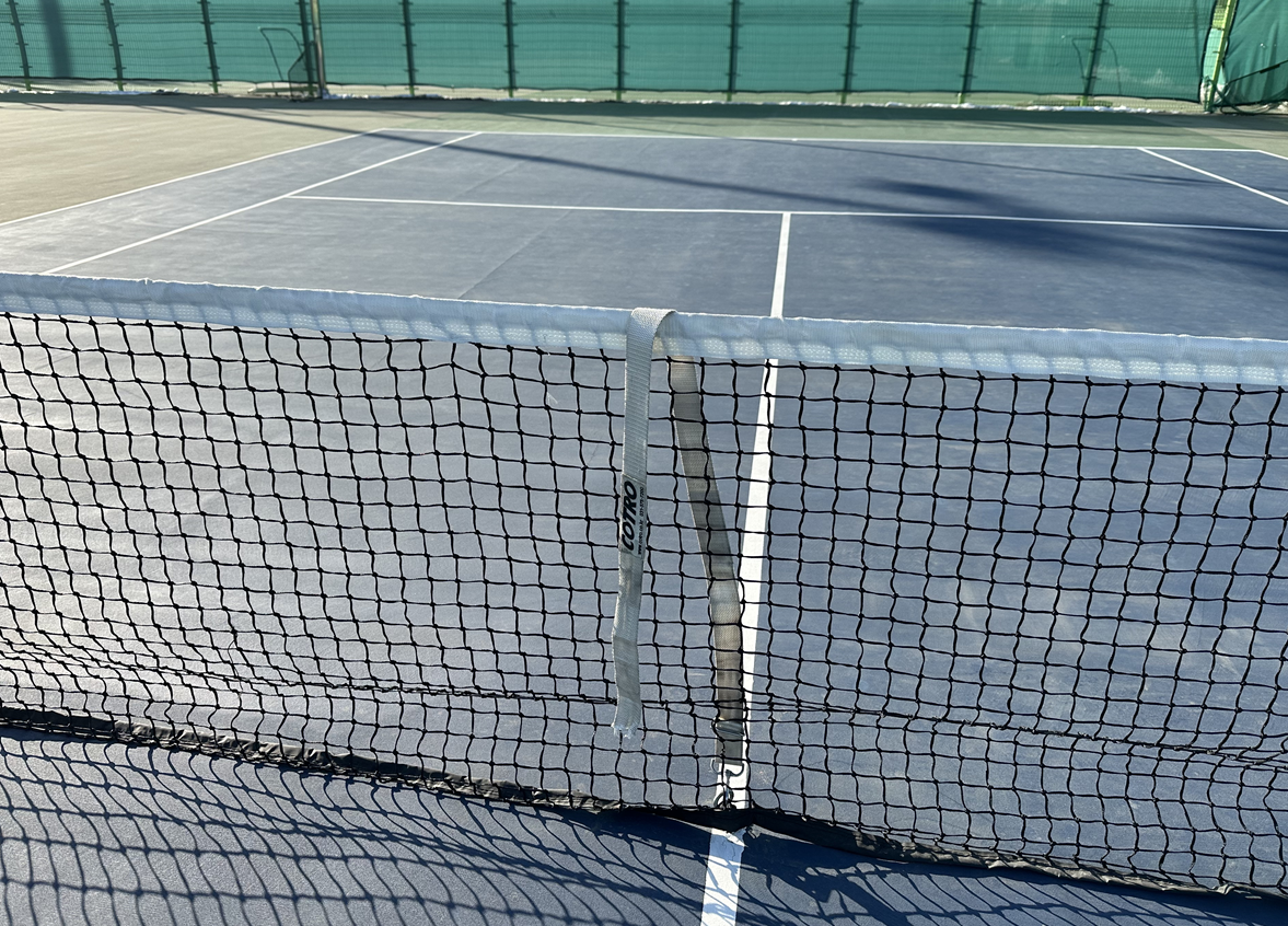 구리왕숙체육공원 테니스장 네트 센터스트랩 및 방풍망 수리, 축구장 현수막 고정(20...