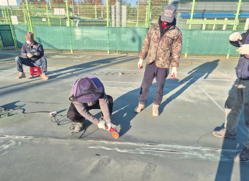 왕숙체육공원 하드코트 6면 및 테니스장 측 야외화장실 칸막이 보수공사(2025.11.18-...